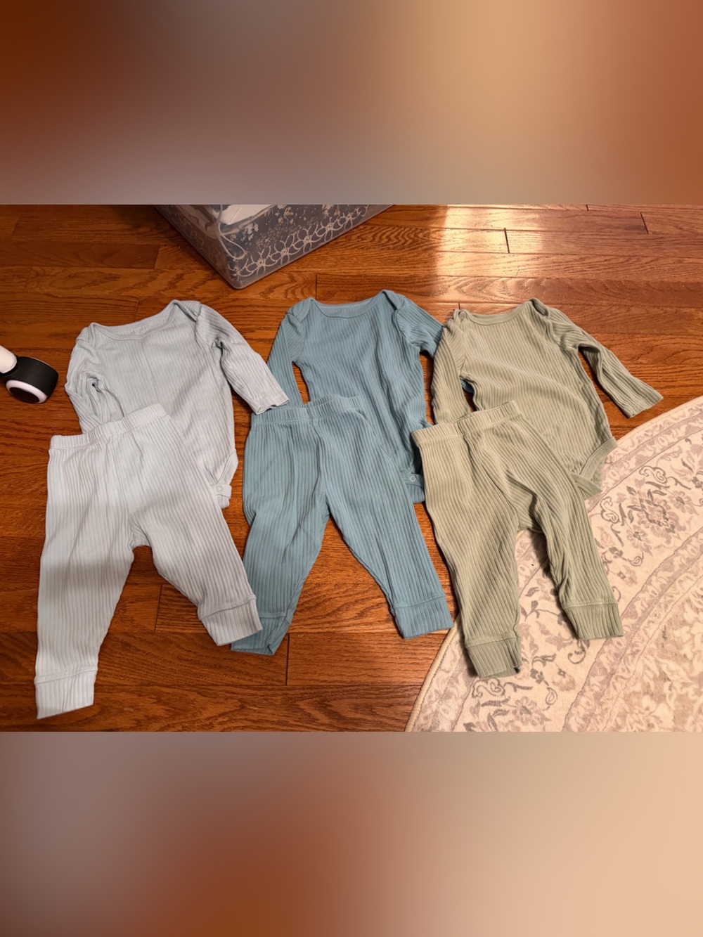 Cloud Island Baby 3-6M Ribbed Matching Sets
